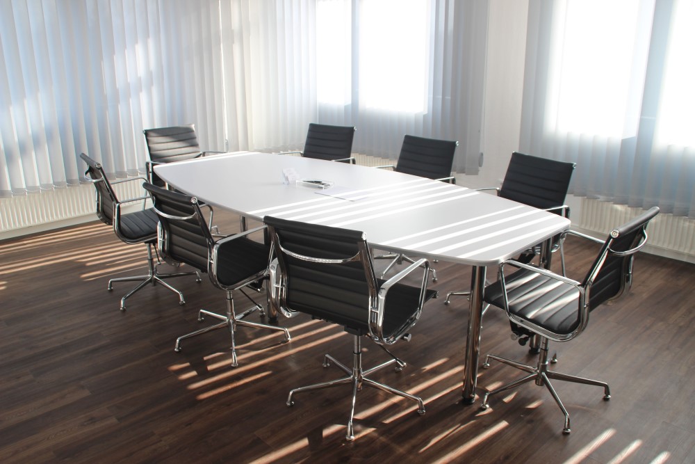 an empty meeting room