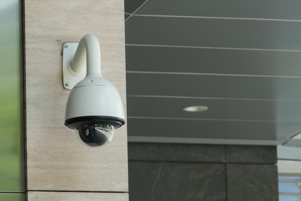 a CCTV camera in an office to stop employee theft