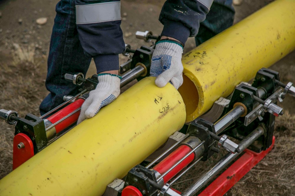 a drainage pipe manager fixes a pipe